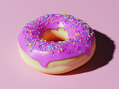 🍩 Donut 3d 🍩 2d art 3d blender blender 3d donut funny sweets tasty