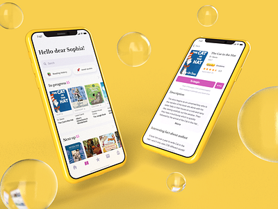 💫 Kids books app 💫 3d adobe app design dimension ios mobile ui ux