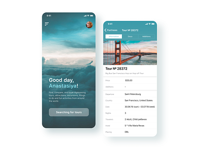 Travel app mobile 🧳 app design ui ux