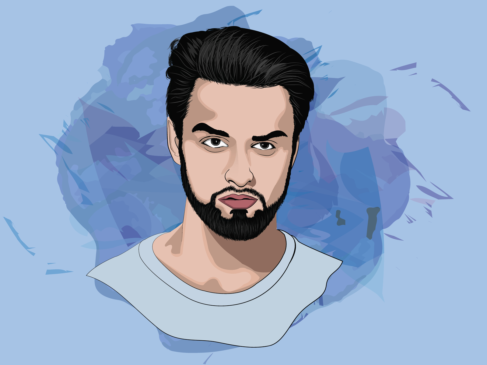 Man Face by Partho Mondal on Dribbble