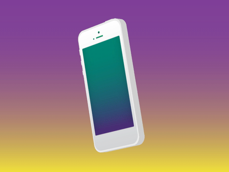 3D Iphone! 3d animation flat gradient iphone iphone 5s motion graphic