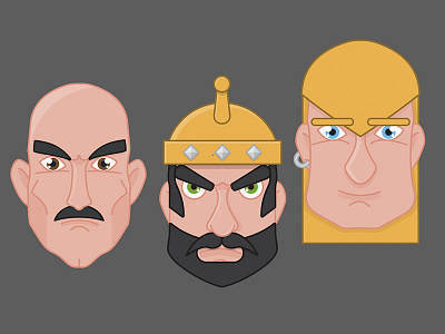 working on this 3 guys character characters design flat illustration vector