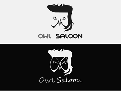 Owl Saloon Logo animation app branding creativity design designs graphics icon illustration logo logodesign logos logotype mascot mind map typography ui ux vector web