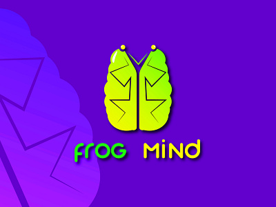 Mind Frog Logo animation app branding creativity design designs graphics icon illustration logo logodesign logos logotype mascot mind map typography ui ux vector web