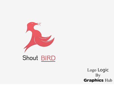 Shout Bird Logo Design animation app branding clean creativity design designs flat graphics identity illustration illustrator lettering logo mind map minimal type typography vector web