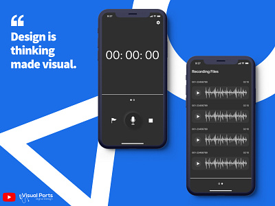 Recorder and Recording Files Screens card design cards designer dm dribbble best shot file sharing freebies freelance iphone app iphonex mockup neomorphism neumorphic player project management project management tool prototype recorder work from home