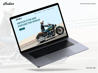 Indian Motorcycles - Hero adobe xd bike bikers branding designer india indian logo motor premium mockup typography ui ux designer ux designer vector