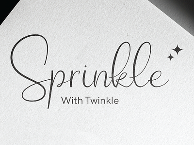 Concept Logo - Sprinkle With Twinkle brand identity branding branding design design designer idenity illustration logo logo design logotype mockup premium mockup typegraphy