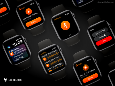 Concept Recording Application - Smartwatch App