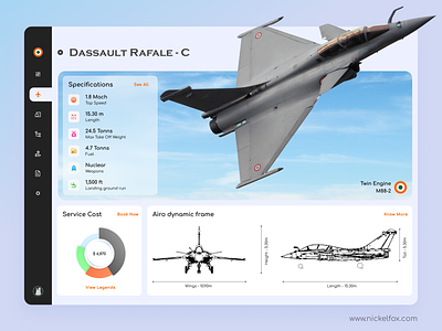Air Force Rafale Dashboard - Rafale air air craft air plane airforce airforce day airplane craft dashboard design force indian interface plane product rafale ui web website wireframe