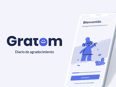 Gratom app journal app journal app logo app ui branding happy journal logo logo design branding logodesign smile ui user interface