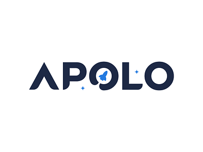 Apolo apollo apolo brand branding branding concept launch logo logo design spaced spaceship stars