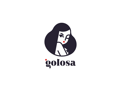 Golosa branding flirting girl logo logo design branding logodesign sex sex shop sexy