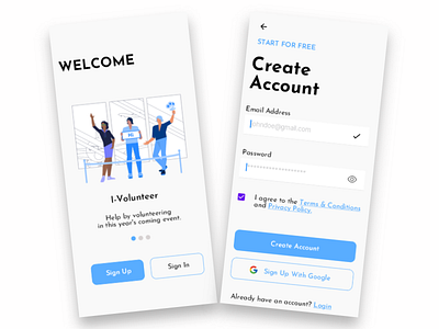 Sign Up Screen design illustration typography ui