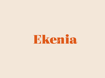 Ekenia branding design fashion brand logo typography vector