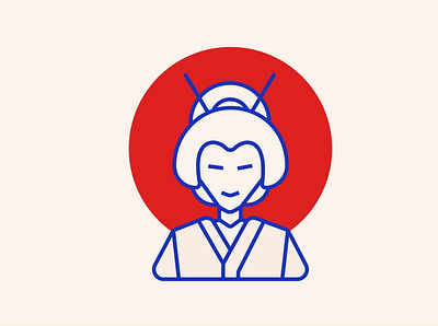 Geisha design illustration japan japanese japanese culture vector