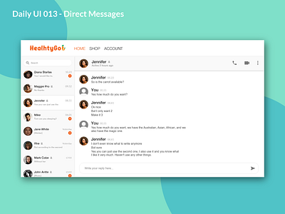 Daily UI 013 Direct Message