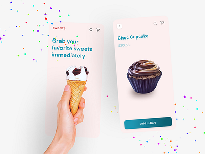 Sweets Shop App Concept