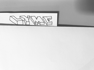 Lyme College of Art, Rejected Logotype black and white inky angles logo pen art team none