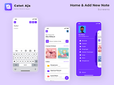 Catet Aja | Mobile Notes App Exploration 1