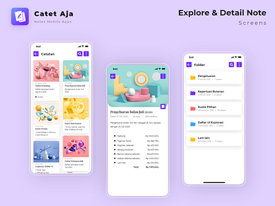 Catet Aja | Notes Mobile App Exploration 3