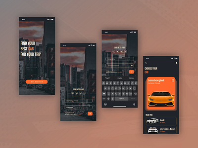 Rent Car App Concept