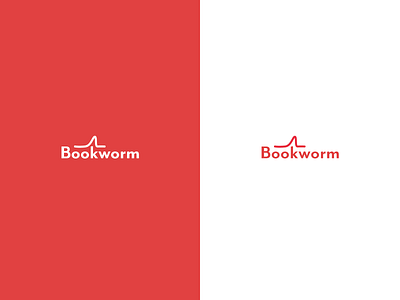 Bookworm - Logo Design branding design logo logo design red