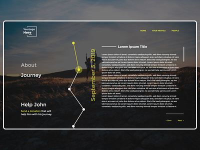 Story telling - Timeline Web Concept adobe xd design prototype story timeline ui ux website