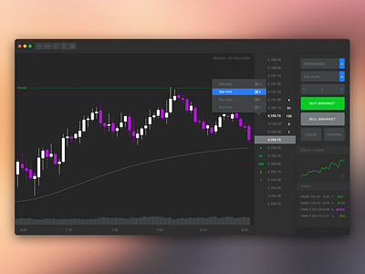 Trading Platform for Mac app apple chart dark mac mac app os x stocks trading ui ux yosemite