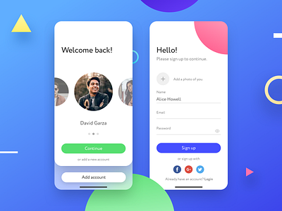 Sign up — Daily UI 1 by Sebastian Appel on Dribbble