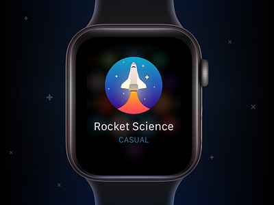 App Icon — Daily UI 5 app design icon icon design illustration ios rocket science vector watch watchos