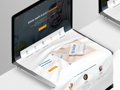 Landing page design concept for Snow Bio Labs