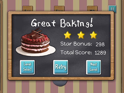 Mobile Game Victory Screen | Winner Bakes All