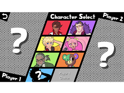 Game Character Select | Schemes anime character select game game ui manga ui ui design unity ux