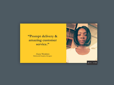 DailyUI #039 #Testimonial