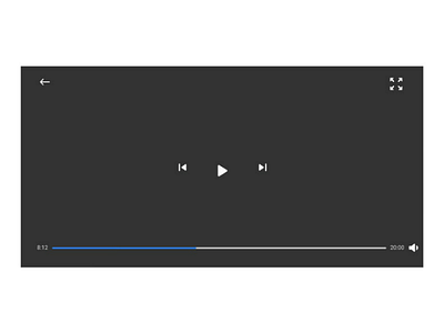 DailyUI #057 #Video Player dailyui app designer