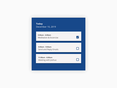 DailyUI #071 #Schedule