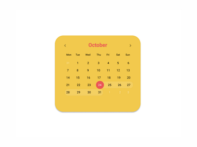 DailyUI #080 #Date Picker