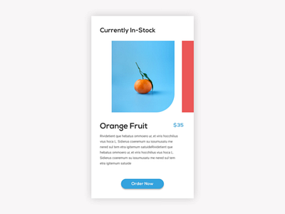 DailyUI #096 #Currently In-Stock dailyui app designer