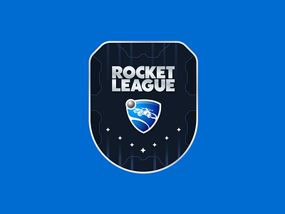 Rocket League Badge badge branding gaming illustration rocket league