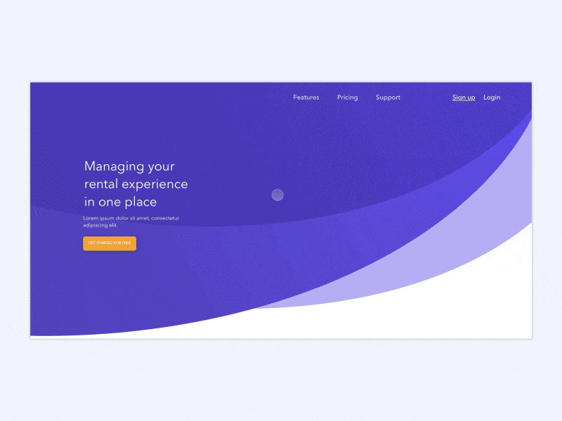 Features Page Interaction animation framer interaction js landing page principle ui ux