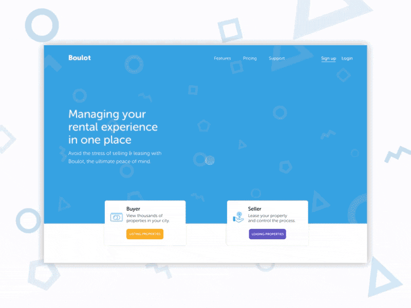 Boulot Interactive Homepage animation design gif homepage interactive landing page product ui ux