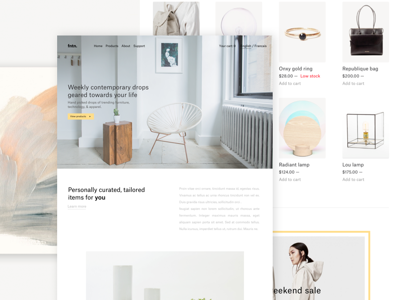 Fntn: Curated contemporary items by Spencer Thurston on Dribbble