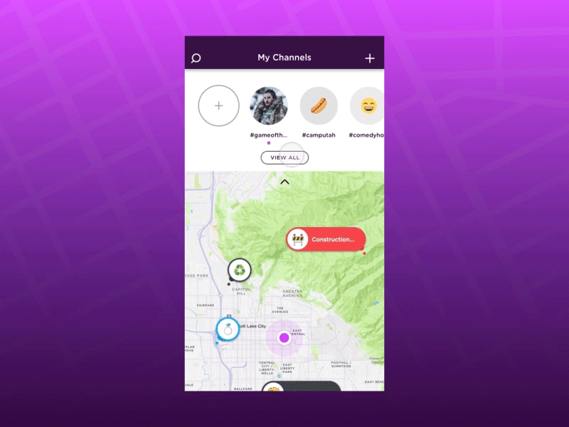 YouMap Smart menu app design ios product ui ux