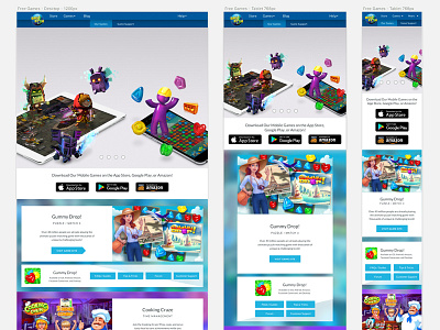 Responsive design for games page responsive design sketch