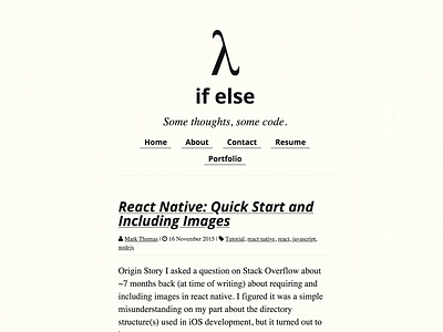 If Else | Some thoughts, some code (https://ifelse.io/)