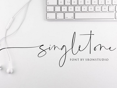 Singletone Free Signature Font