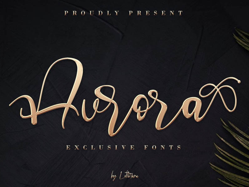 Aurora Free Calligraphy Font by Kendrick Smith on Dribbble