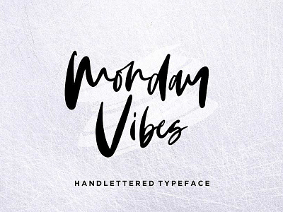 Monday Vibes - Free Handwritten Typeface font font family free font free fonts freebie freebies handwritten font handwritten logo handwritten type logo design typeface typefaces typogaphy typography