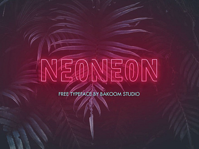 Neoneon - free neon style typeface font font family free font free fonts freebie freebies typeface typefaces typogaphy typography